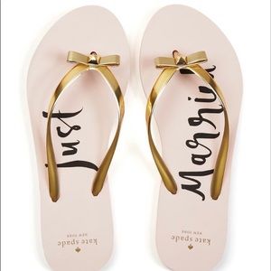 NIB Kate Spade Nadine Just Married Flip-Flops